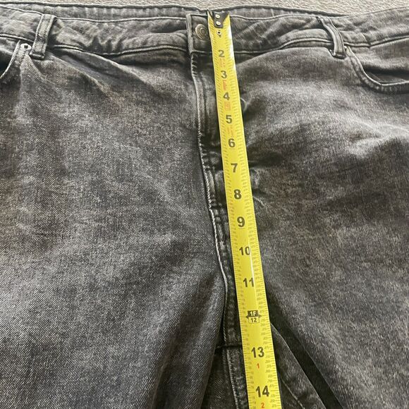 Old Navy Jeans Women's Plus 24 Black O.G. Straight High Rise Secret Slim Pockets - Picture 7 of 14
